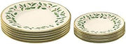 Lenox Holiday Gold 12 Pc Set 6 Dinner Plates, 6 Salad Plates Made in USA Service for 6 New