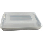 Natural High Sided Sheet Cake Pan by Nordic Ware – High-Sided with Lid, 0.0 ounces, Aluminum, BPA-free Plastic Cover, Natural, Model 44703