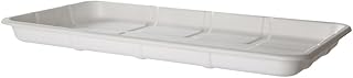 ECO PRODUCTS Disposable #25S Meat & Produce Food Trays, Case of 200, 14.75"x8.25" Vanguard Container, Lined, Compostable Renewable White Molded Fiber, No PFAS, Hot or Cold Foods, ASTM, BPI-Certified