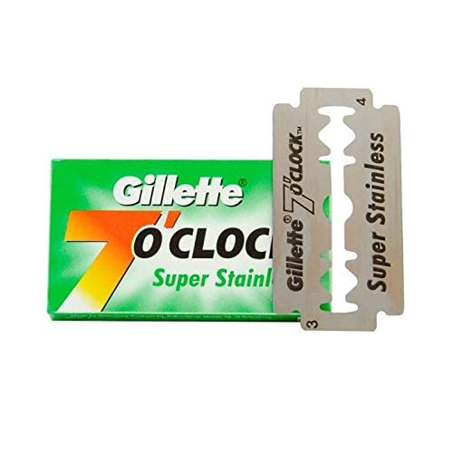 7 O'Clock Green Razor Blades - Precision Shaving by Gillette – 1 Count (Pack of 1), Green, Model G7CLKVBOX