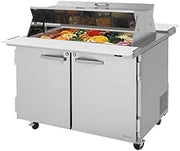 Turbo Air 2-Door Sandwich Salad Prep Table 15-CU.ft. PST-48-18-N-DS