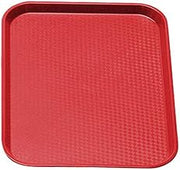 Plastic Fast Food Tray - 13 1/2"L x 10 2/5"W, Red