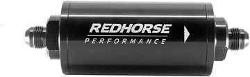 Redhorse Performance 4651-10-2 Line Race Fuel Filter (Black), 1 Pack