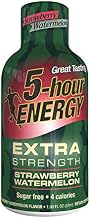 5 Hour Energy Extra Strength Strawberry Watermelon Energy Shots, 1.93 Fluid Ounce -- 216 per case.