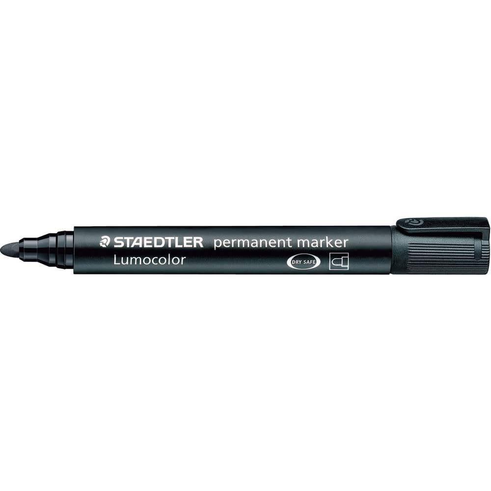 LUMOCOLOR Permanent Marker by STAEDTLER – black, Pack of 10, Model 352-9