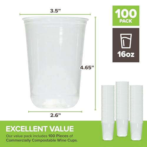 Stock Your Home 16oz / 100 / Clear Cups