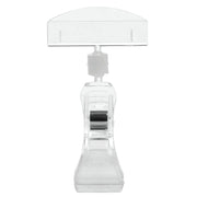 Clip Sign Holders 4" H Plastic Clear Bag of by HUBERT – Model P24000-01R