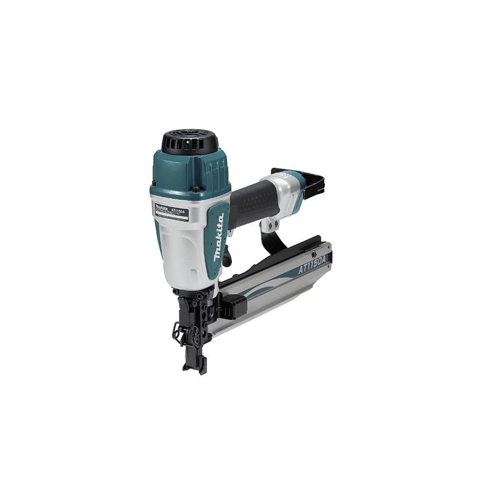 7/16" Medium Crown Stapler by Makita – Medium, Metal, Teal, Silver, Black, Model AT1150A