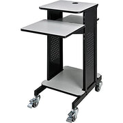 Projector Presentation Cart - Gray & Black by Global Industrial – Steel/Laminate, Black/Gray, Model WB250765GY