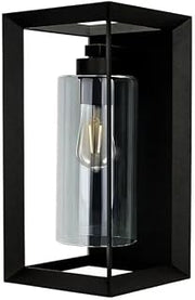 14-inch Rectangular LED Wall Lantern, Black by Feit Electric
