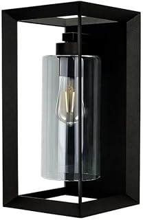 14-inch Rectangular LED Wall Lantern, Black by Feit Electric