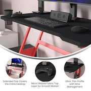 Flash Furniture 23.5L x 45.8W inches / Black / Classic Computers & Accessories