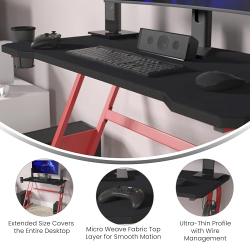 Flash Furniture 23.5L x 45.8W inches / Black / Classic Computers & Accessories