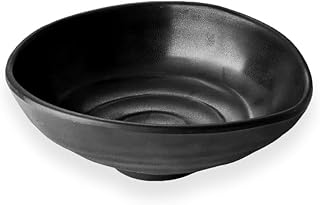 Elite Global Solutions JW1409-B Zen Black Oval 32 Oz. Bowl - 6 / CS