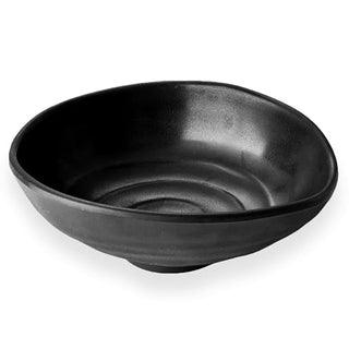 Zen Black Oval 32 Oz. Bowl - 6 / CS by Elite Global Solutions – 40 ounces, Melamine, Black, Pack of 6, Model JW1409-B