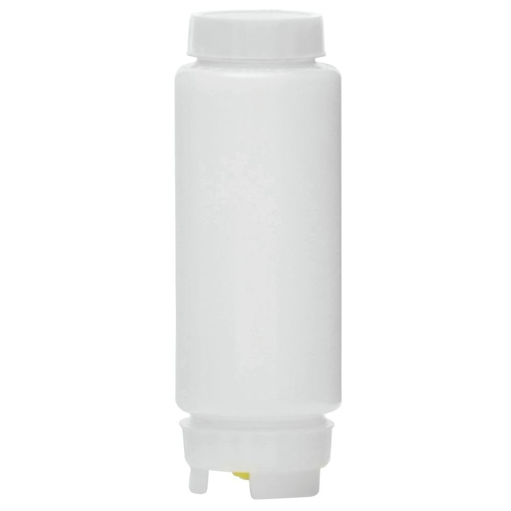 12 oz White Plastic FIFO Bottle by HUBERT – 12 Ounces, Plastic, White