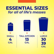 Hefty Large (30 Gallon)​ / 56 Count (Pack of 1) / Black Trash Bags