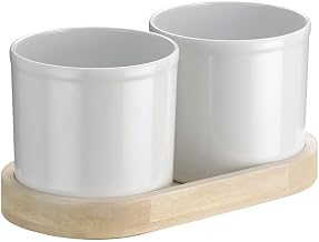 HUBERT Mango Wood Holder - 7" W x 2" H