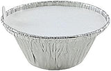 Handi-Foil 3.5 oz. Aluminum Foil Cup w/Board Lid -Ramekin/Cupcake/Tart Container (pack of 20)