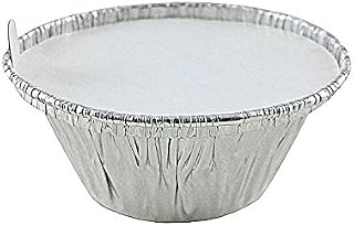 Handi-Foil 3.5 oz. Aluminum Foil Cup w/Board Lid -Ramekin/Cupcake/Tart Container (pack of 200)