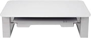 Quartet Desktop Glass Monitor Riser for Computer with Dry-Erase Board, Adjustable Height (Q090GMRW01)