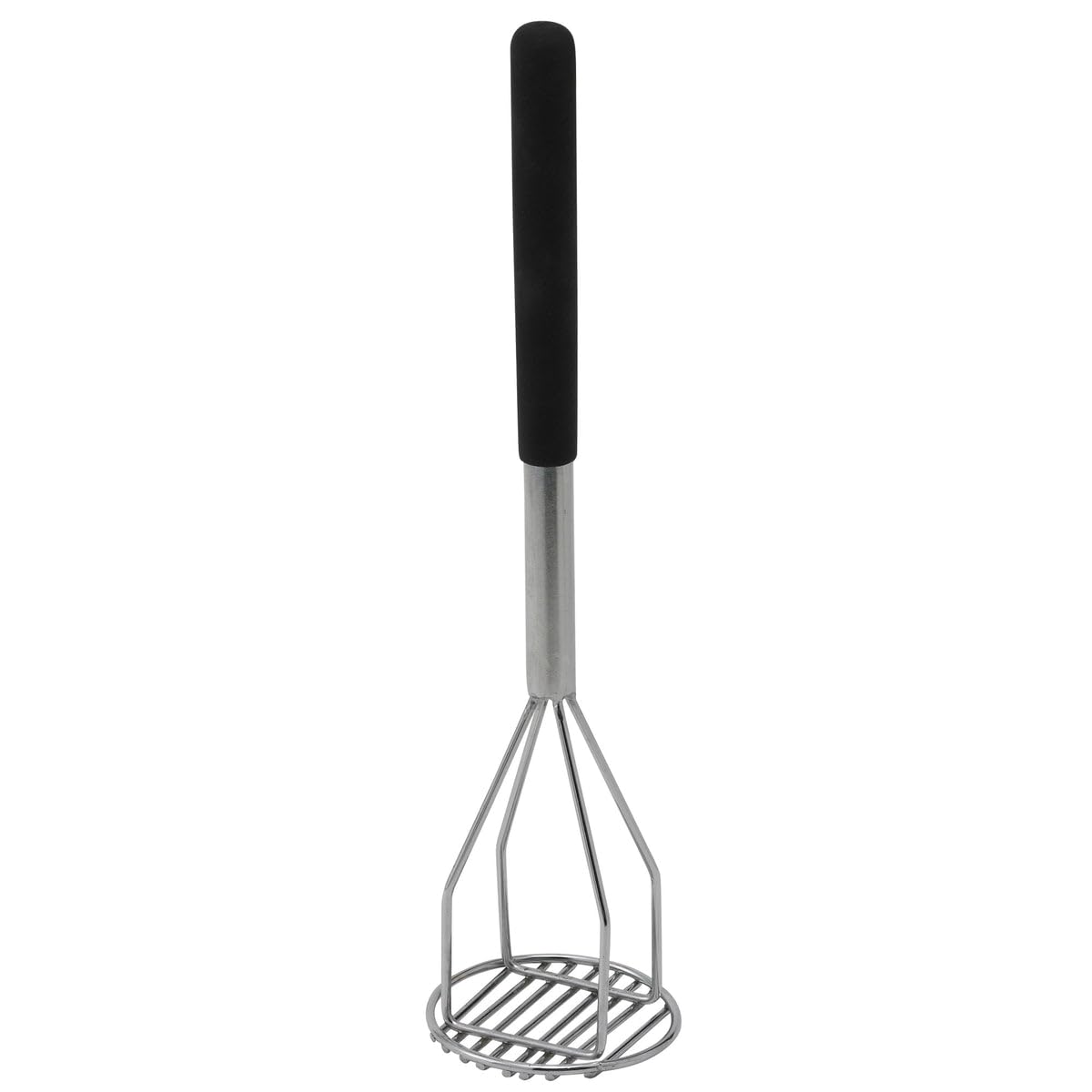 4" x 18" Black Potato Masher by Winco – 4" x 18", Stainless Steel, Black, Stainless Steel, Model PTMP-18R
