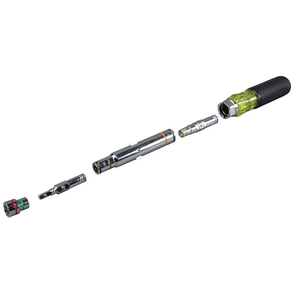 KLEIN TOOLS 7-in-1 Nut Driver / Black / 1 Nut Drivers