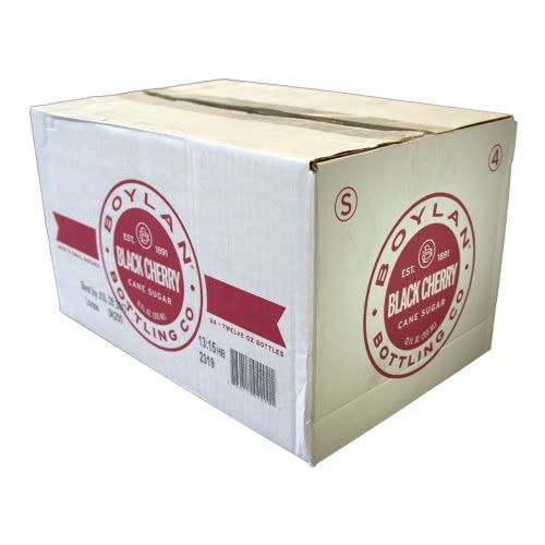 Bottling Co Black Cherry Soda by Boylan – 12 Ounces, Pack of 24