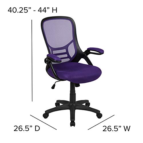 Flash Furniture Purple / Set of 1 / Contemporary Home Office Desk Chairs
