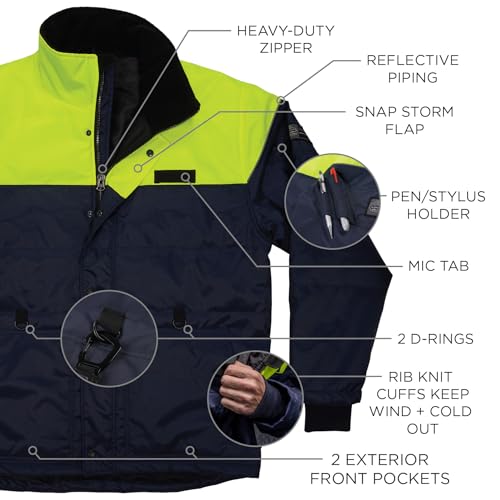 Ergodyne X-Small / Navy / Insulated Freezer Jacket Outerwear