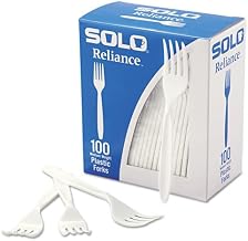 Boxed Reliance Mediumweight Cutlery, Fork, White, 1000/Carton, Sold as 1 Carton