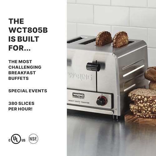 Waring 10.5 x 11.5 x 9 inches / WCT805B / Silver Toasters