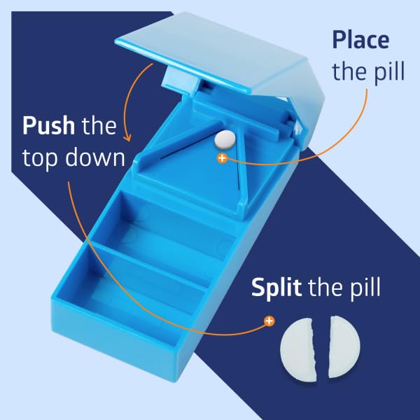 Pill Splitters by Medline – latex free, Blue, Model NON135000