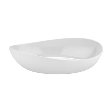 G.E.T. Large Oval Melamine Serving Bowl by GET – 4 Quarts, Melamine, White, Model B-128-W