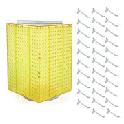 Azar Displays Pegboard + Hooks / Yellow / 14 inches (W) x 14 inches (D) x 21 inches (H) Display Racks