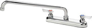 Krowne Commercial Series 8" Center Deck Mount Faucet, 14" Spout, 13-814L
