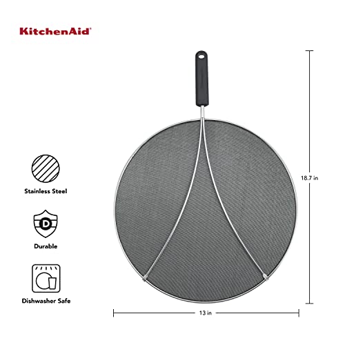 KitchenAid Black / 13 inches / Modern Splatter Screens