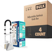 Modern Innovations 4 / 2 Count Pack of 2 / White Bath & Shower Grab Bars