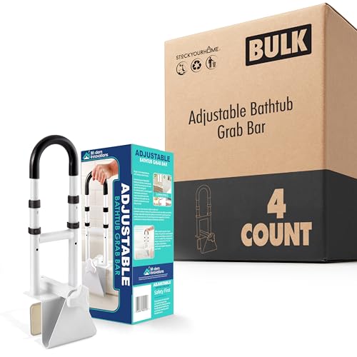 Modern Innovations 4 / 2 Count Pack of 2 / White Bath & Shower Grab Bars