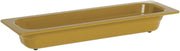 HUBERT Serving Bowl Display Bowl 1/2 Size Long Mustard Yellow Melamine - 21 1/2 L x 6 1/2 W x 2 1/2 H