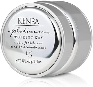 Kenra Platinum Working Wax 15 | Matte Finish Styler | Provides Medium, Flexible Hold | Non-Greasy | Crème-Based Formula To Texturize & Mold Styles | All Hair Types