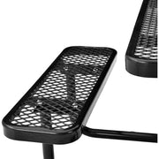 Global Industrial Black / 81D x 81W x 29.5H in / Industrial Picnic Tables