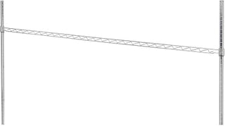 Nexel AHR72C 72 Hanging Rail, Chrome, 100 lbs Capacity