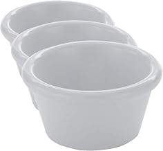 American Metalcraft MRS200W Smooth Ramekin, Melamine, 2 oz. Capacity, White (Pack of 3)