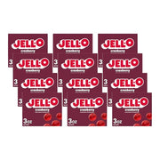 Jell-O Cranberry / 3 Ounce (Pack of 12) / 12 Gelatin