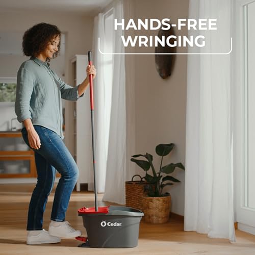 O-Cedar Easywring Spin Mop & Bucket + 1 Extra Refill / Spin Mop with 1 Extra Refill (2 total) / Spin Mop Buc Mops & Bucket Sets