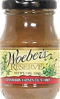 Woeber's Reserve Cranberry Honey Mustard 5oz (Pack of 3)