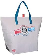Duratech Heavy Gauge Vinyl Thermal Grocery Bag White, 16" Length x 8" Width x 20" Depth | 50/Case