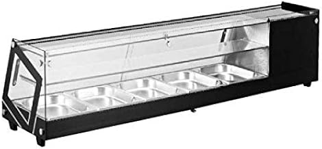 Omcan 43492 45-INCH SUSHI SHOWCASE WITH FLAT GLASS WITH 44 L CAPACITY