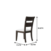 Solid Rubberwood Dining Chair with Elm Veneer Back by Furnifact – Rubberwood, Elm